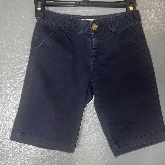 Girls Navy Stretch Shorts Old Navy Casual Uniform Style - Picture 5 of 6